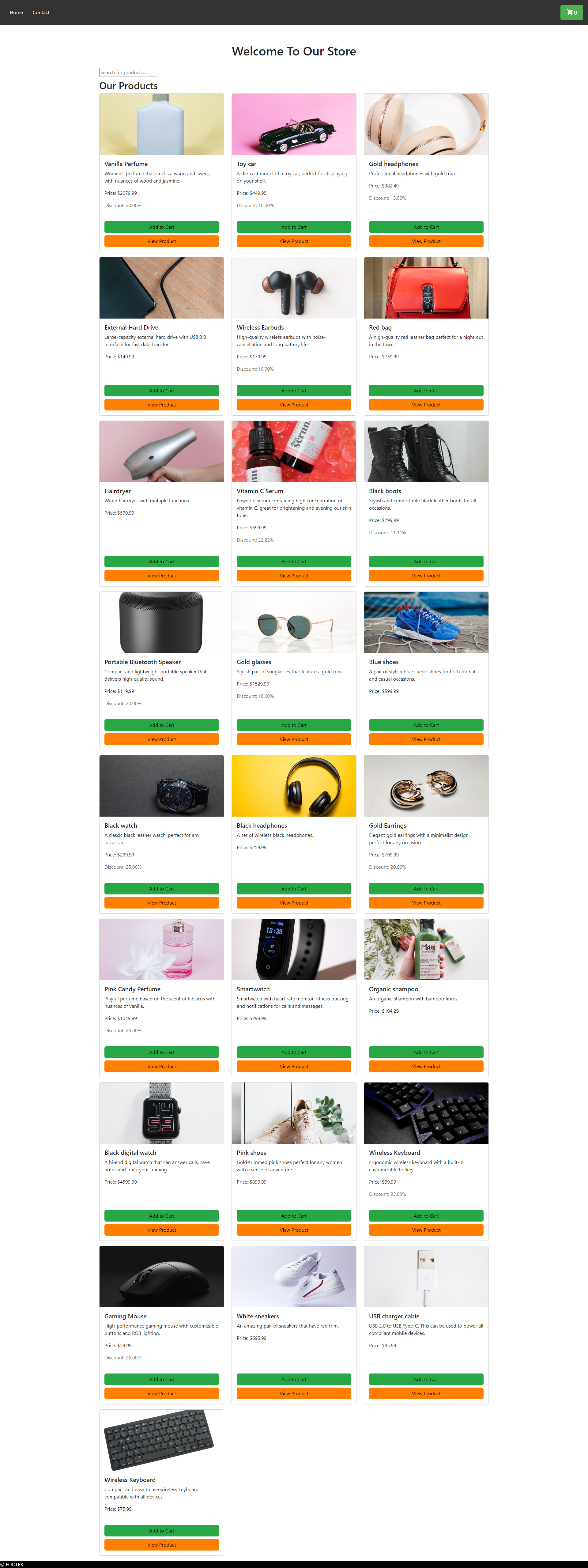 Ecom Site - JavaScript Frameworks